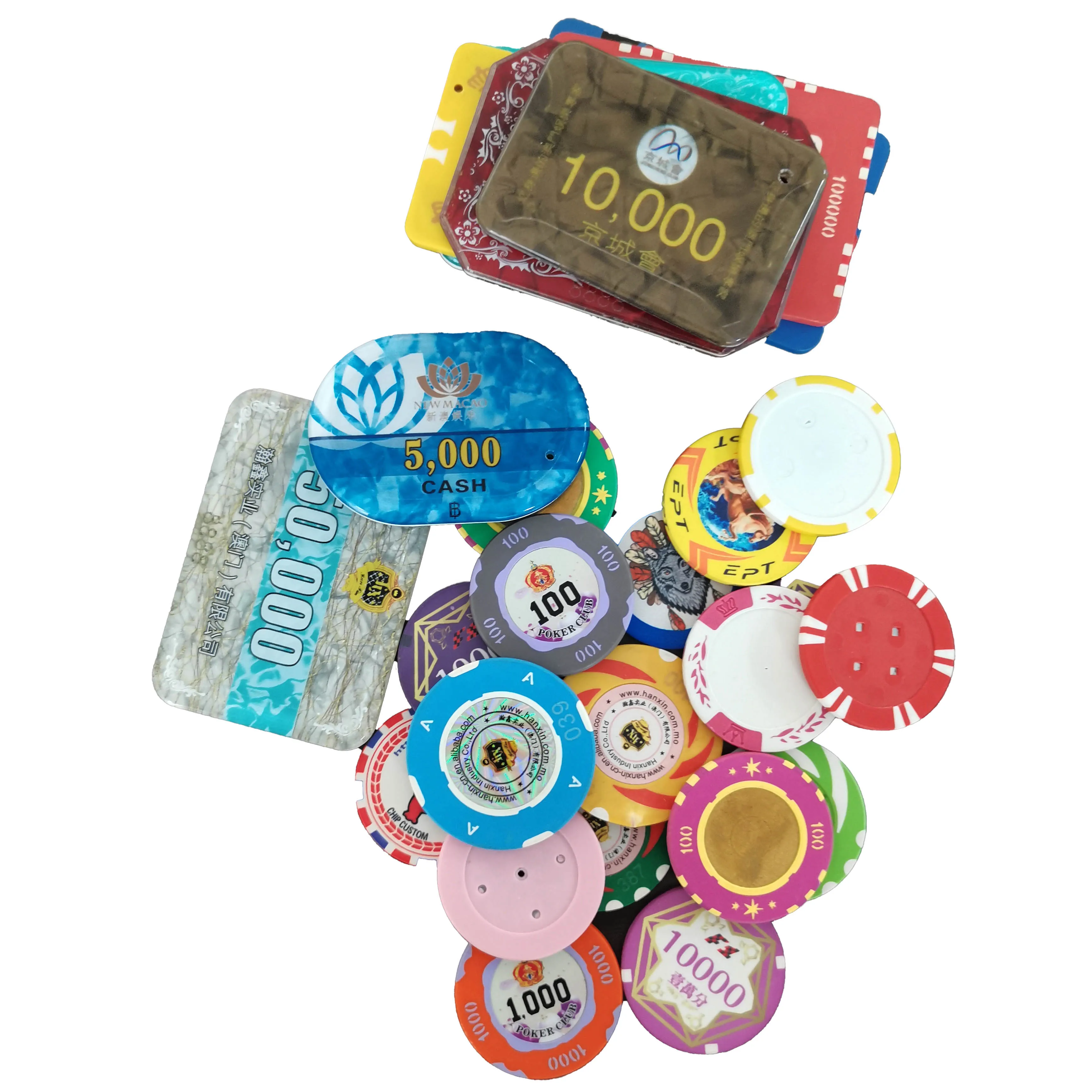 Custom Clay Poker Chips Set Ceramic Poker Chips With Poker Chips Box