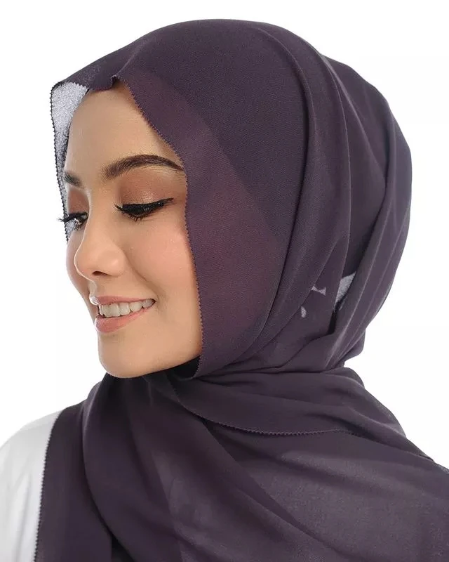 NUOVA Sciarpa in Chiffon esclusivi di alta qualità Hijab Sarong Scialle Avvolgere Plain Georgette 