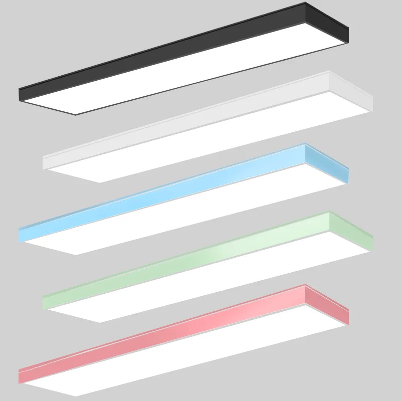 LED-linjärlampa, superljus, aluminium, IP54-klassad, taklampa för kontor, kvadratisk kanal för butik och livsmedelsbutik, kommersiell hänglampa