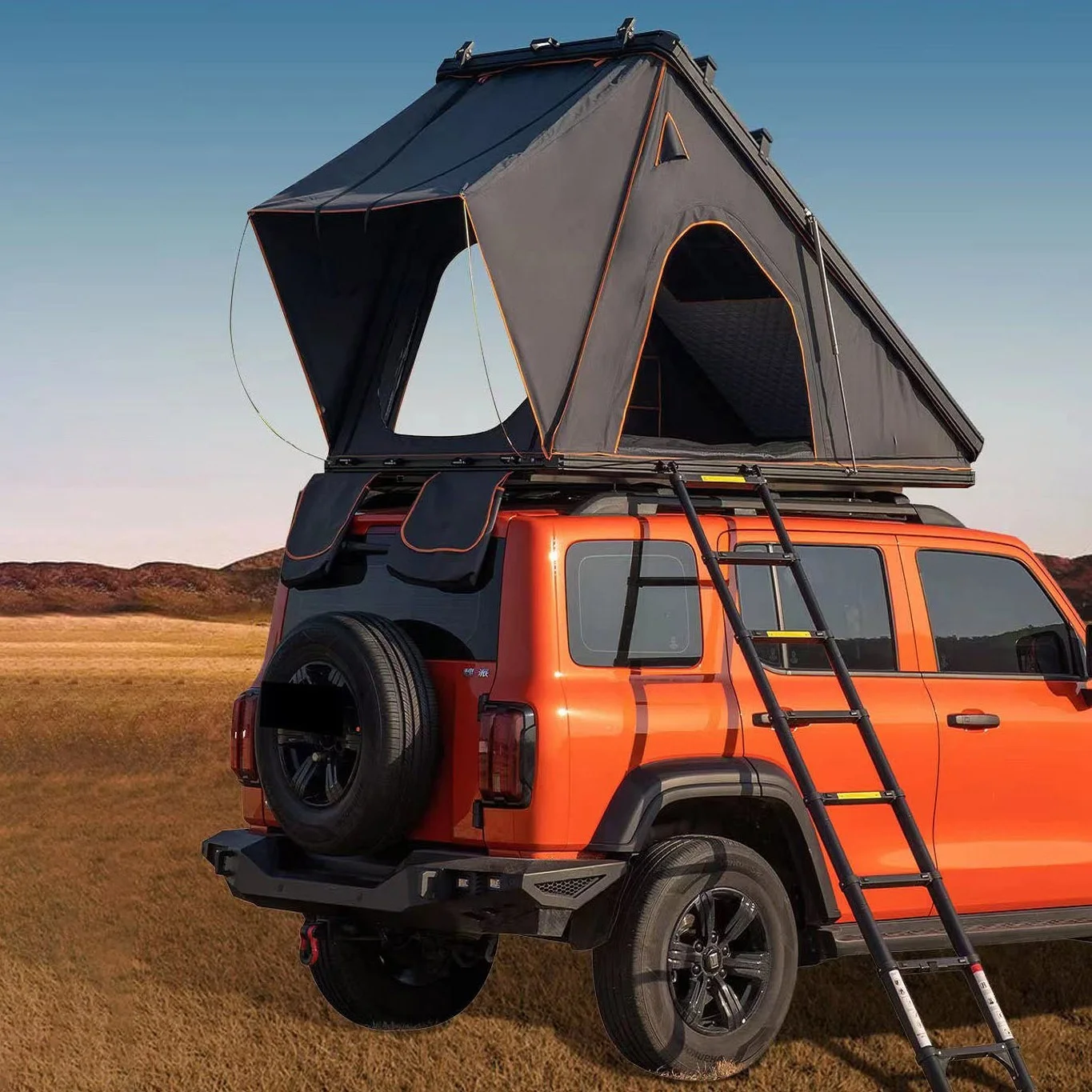 Dachzelt 2024 Lightweight Triangle Roof Top Clamshell Rooftop Tent 2 ...