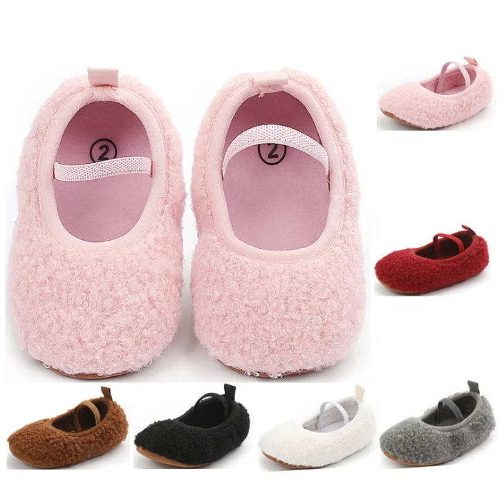 Warm soft bottom toddler shoes manufacturers wholesale Classic Mary Jane baby dress shoes for little girl babies 0-18months