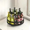 Black round single tier