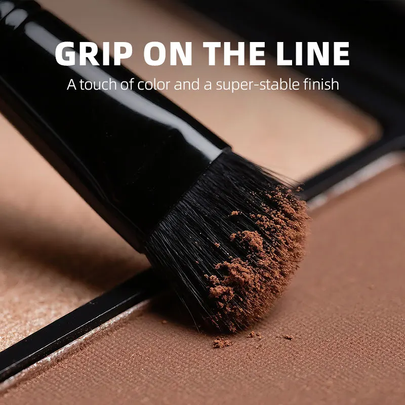 Professional 5Pcs Black Flat Makeup Brush Set High Quality Foundation Eyeshadow Blush Concealer with Bag H63513b3cf04f4a61bcb2f608880262ffI