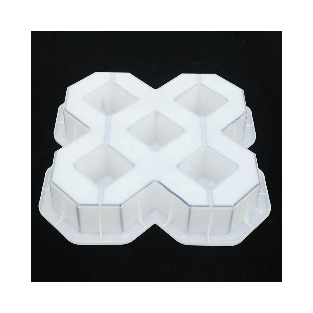 Plastic Precast Concrete Breeze Block Mold for Outdoor  Pp Abs Moulds Paving Tiles with Flower Pattern Grass Planting Pavement