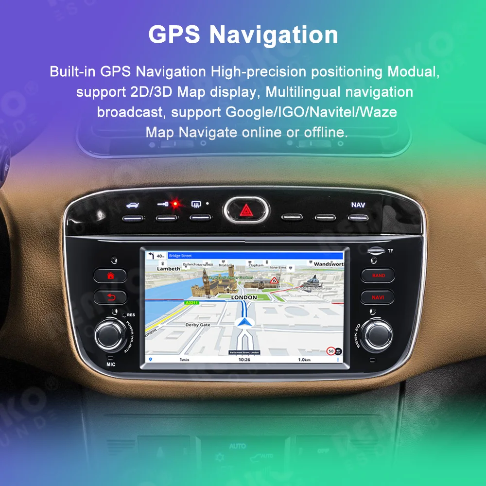 4G 64G Android autoradio voor FIAT Linea Punto Evo Line 2012-2015, 7