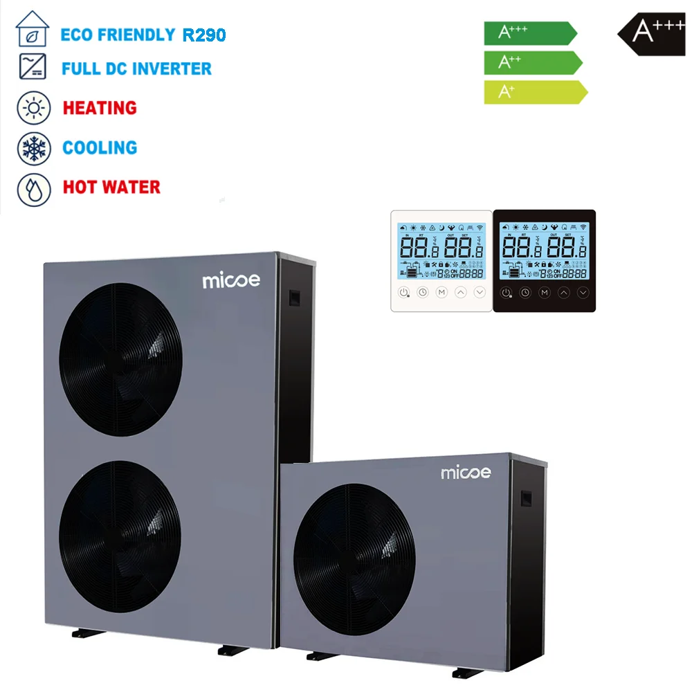 Heating Cooling Heat Pump, MICOE, R290, Monoblock, DHW - detail 8