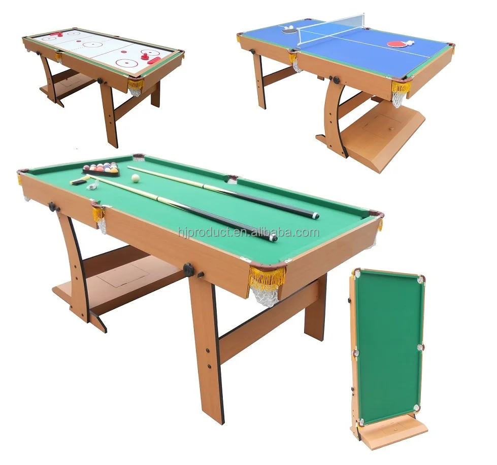 Deluxe складной 3 в 1 мульти игры настольный Бильярд Настольный теннис комбинированный