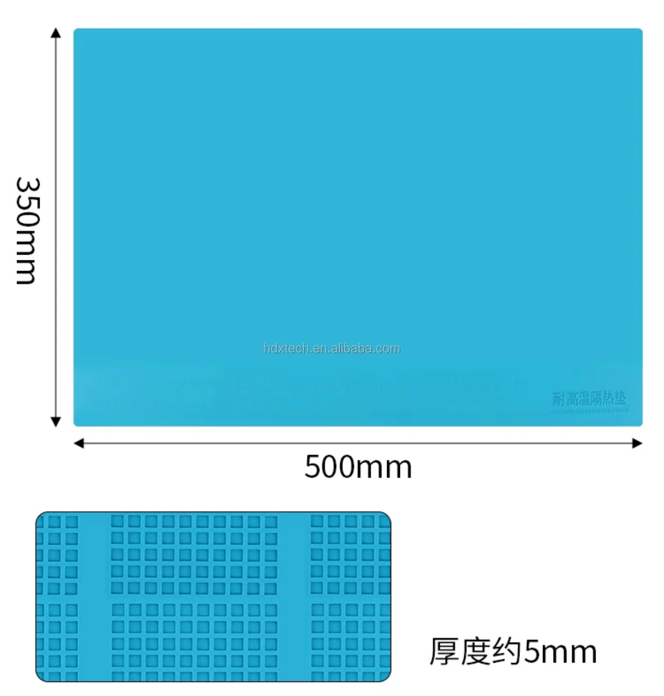 Kaisiking Tappetino Riparazione In Silicone 39x27 Cm: Resistente Al Calore, Antiscivolo, Con 210 Mini Viti Posizionate E Fessure - 3