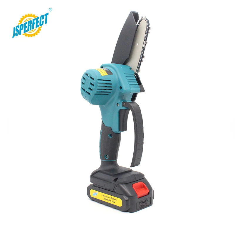 Jsperfect 21V moter бензопила Мини 4-дюймовый бесшнурового електричюеского цепная пила