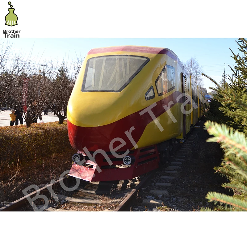 Modern Bullet Train Large Amusement Rides Indoor and Outdoor Electric Train With Track Train Ride on Track for Sale