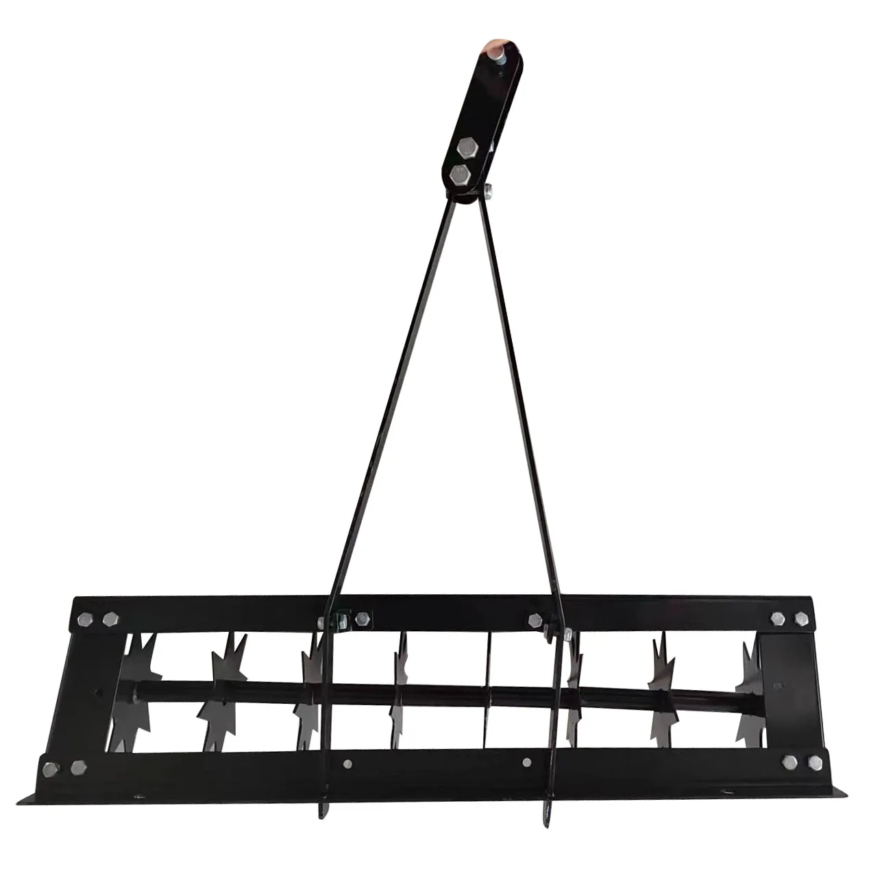 thumbnail image 2 of Manual Rolling Lawn Aerator - 44lb Weighted Soil Aeration Tool With 30 Spikes 2 of 11