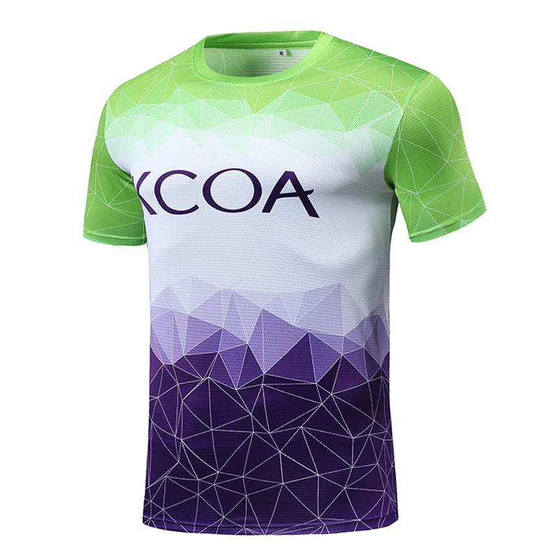 New Style Quick Dry Custom Sublimation Printed Sports Running Shirt Men Running T-shirt