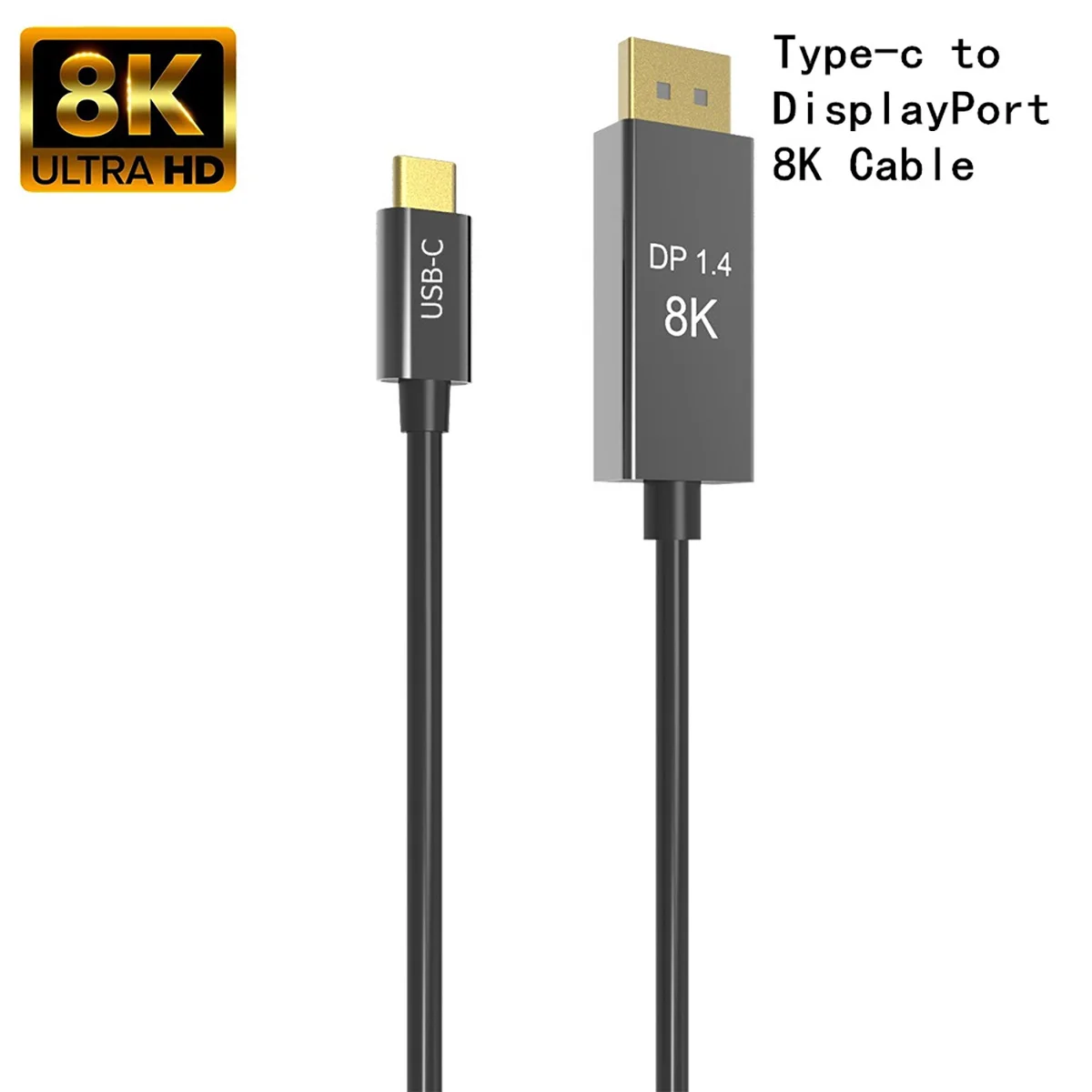 1 8m Usb C To Displayport Version 1 4 Cable 4k 144hz Usb 3 1 Type C Thunderbolt 3 To Dp Cable Buy Usb C To Dp 1 8m Type To Dp Type C To Dp Product