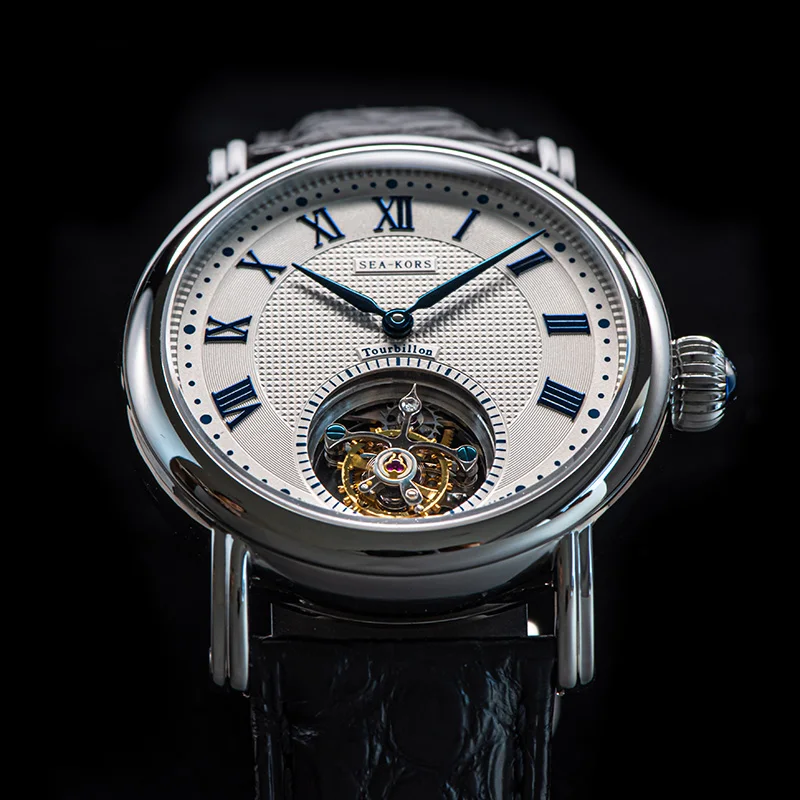 Luxury Seagull 8000 Skeleton Tourbillon Watch Free Ship