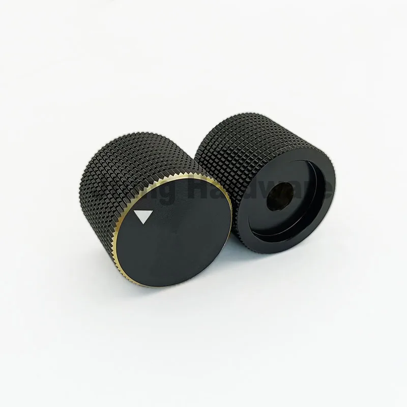 NEW ARRIVALS Precision Solid Two Tone Colors Anodized Aluminium Knobs for Potentiometer 6mm Shaft 6.35mm Shaft
