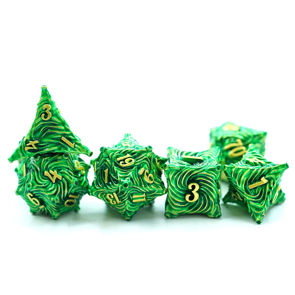 Dungeons & Dragons için Özel Üretim Metal Zar Setleri Eski Çinko Alaşımlı Zarlar Toptan Fiyatlarla
