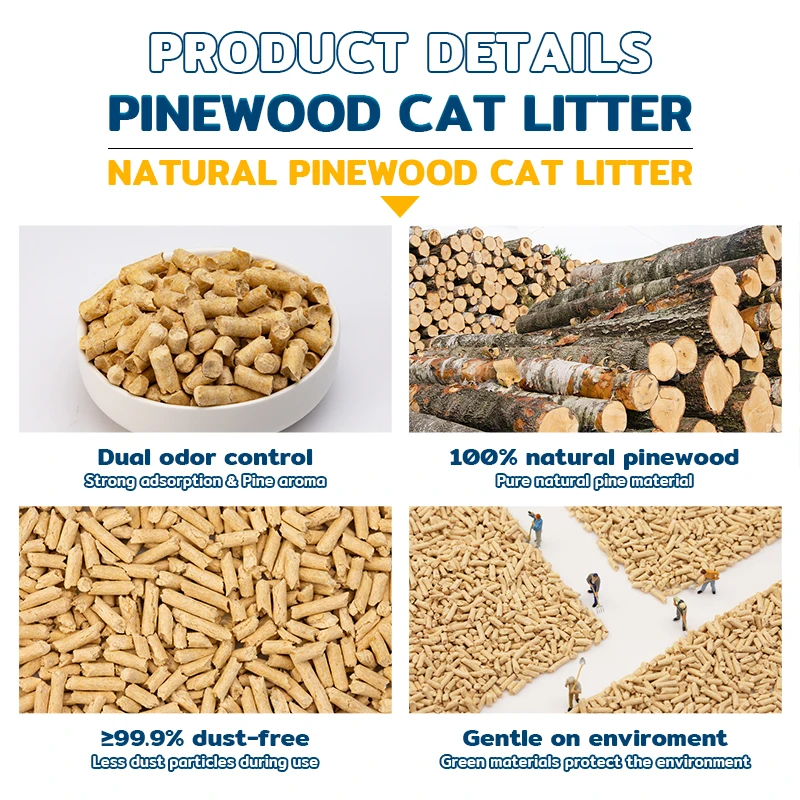 HAISENPET Premium Holz-Katzenstreu fr Katzenklos und Katzenklo