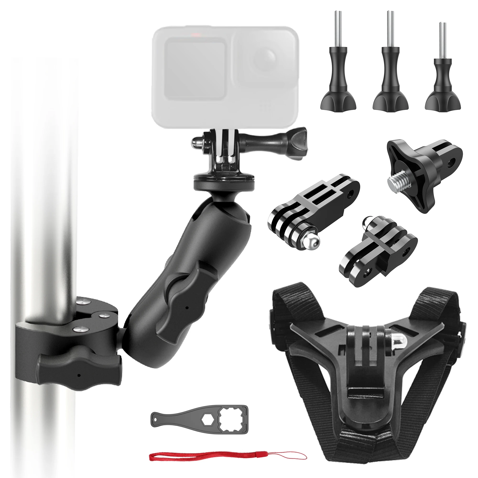 360 Go Pro Action Camera Accessories for Motorcycle Mounts