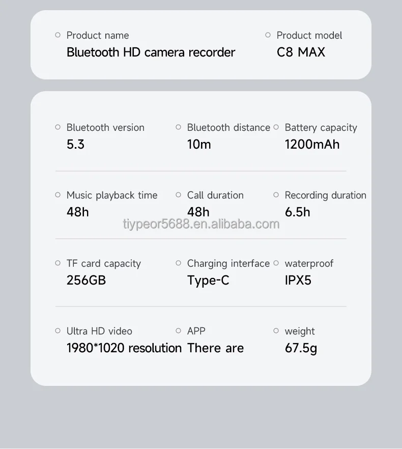 product tiypeor bluetooth hd camera recorder rgb colors motorcycle tf card fm radio 360 rotatable tape light motorcycle helmet headset-11