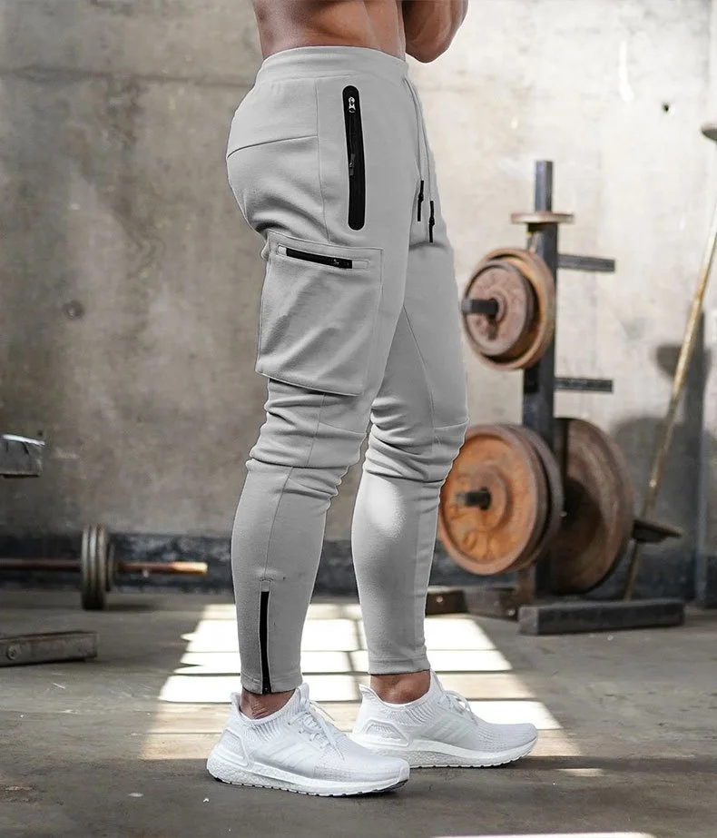 JL0201A Wholesale Plus Size Men’s Pants Trousers Slim Fit Sports Joggers Men Multi Pocket Cargo Pants for Men