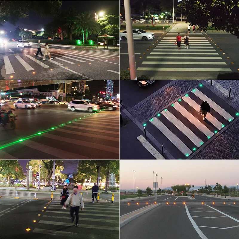 横断歩道 LED Crosswalk Ground Zebra Crossing Warning Light - Pedestrian