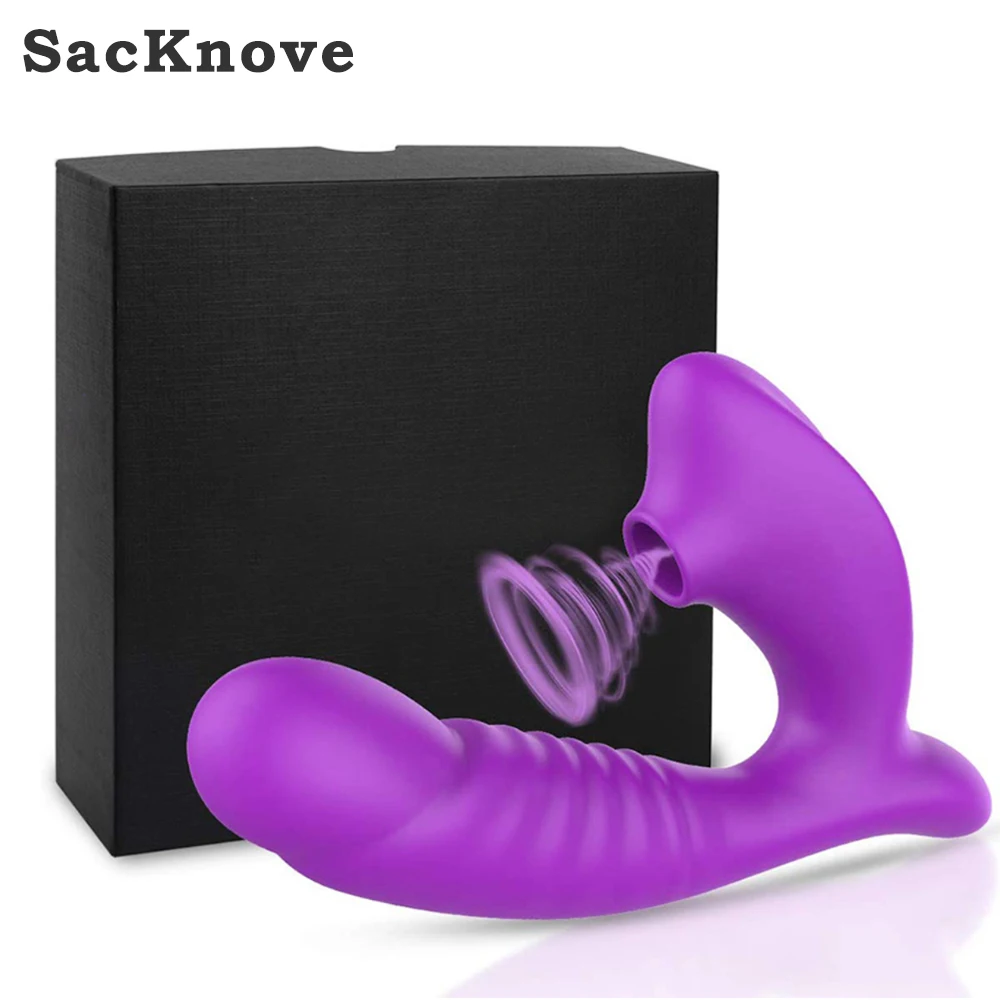 SacKnove Adult 10 Speed Silicone Nipple Clitoris Stimulator Clit G Spot Sex  Toys Clitoral Sucking Vibrator for Women