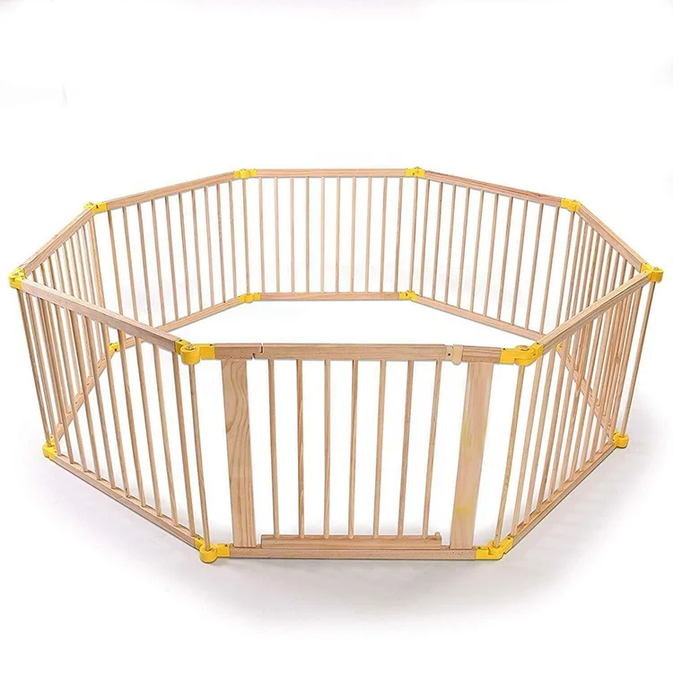 Child Baby Children Kid Wooden Playpen Room Divider 8 Sided With Gate Y Buy Square Shape Indoor Folding Baby Safety Fence Playpen Baby Safety Playpen Fence Removable Outdoor Adjustable Square Corner Safety Baby S