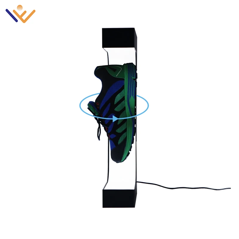 dropshipping Retail 360 magnetic floating display rotating devices levitating shoes display rack stand