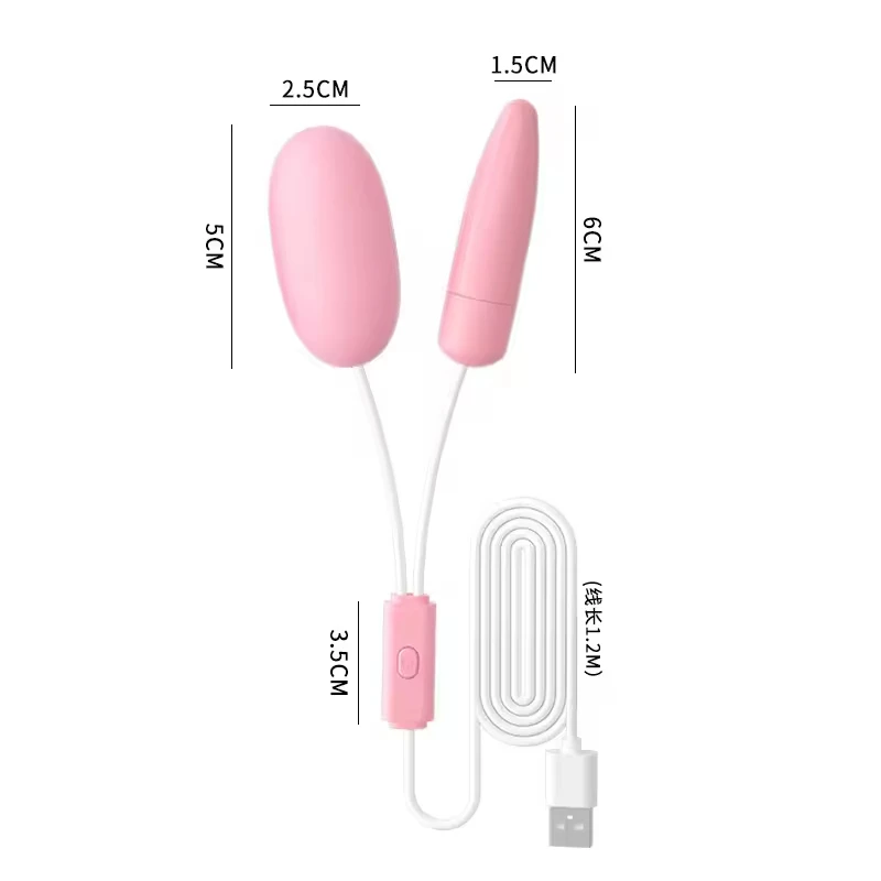 Egg vibrator size comparison and dimensional specifications
