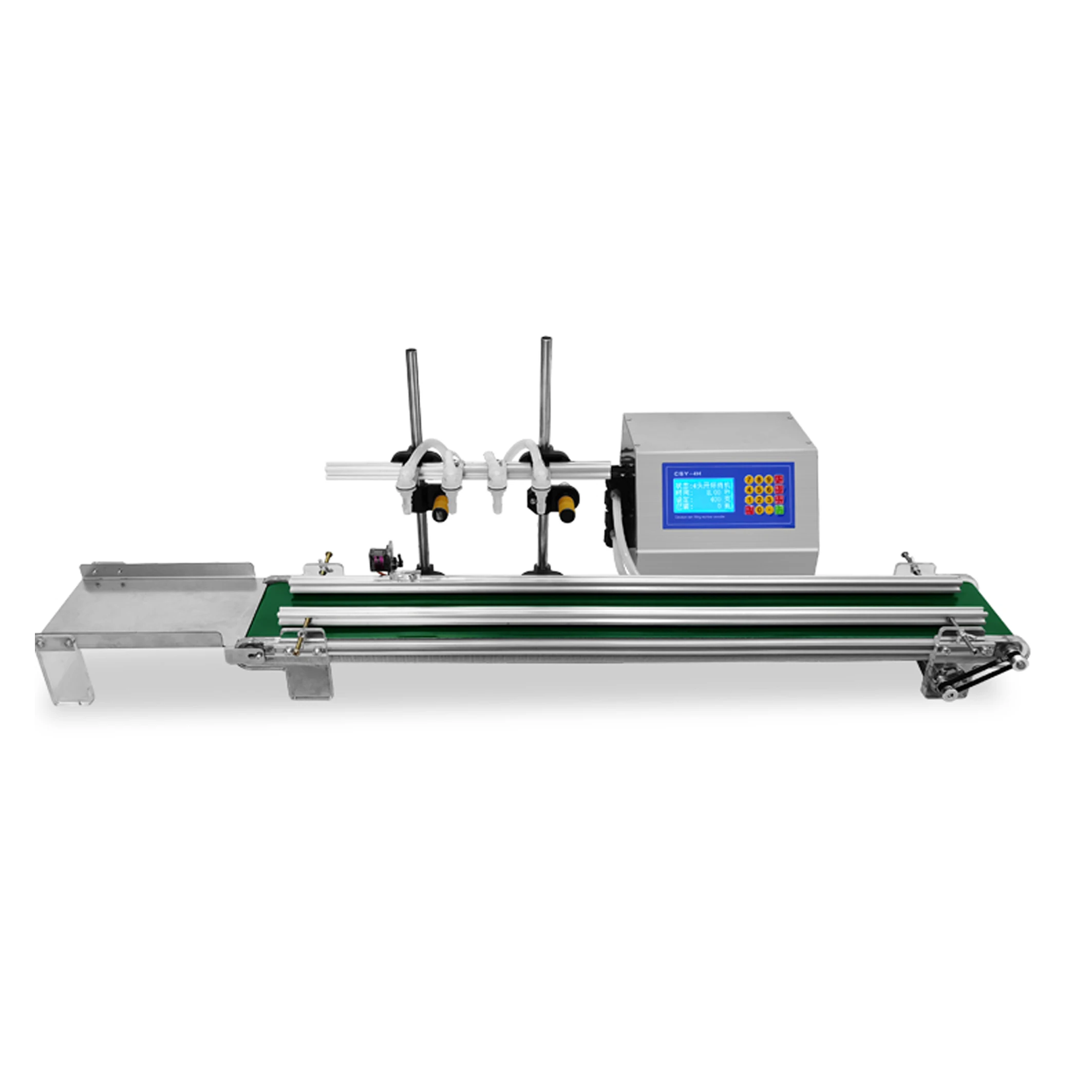 LANDTO Small Scale 4 Nozzles Automatic Liquid Filling Machine with Conveyor