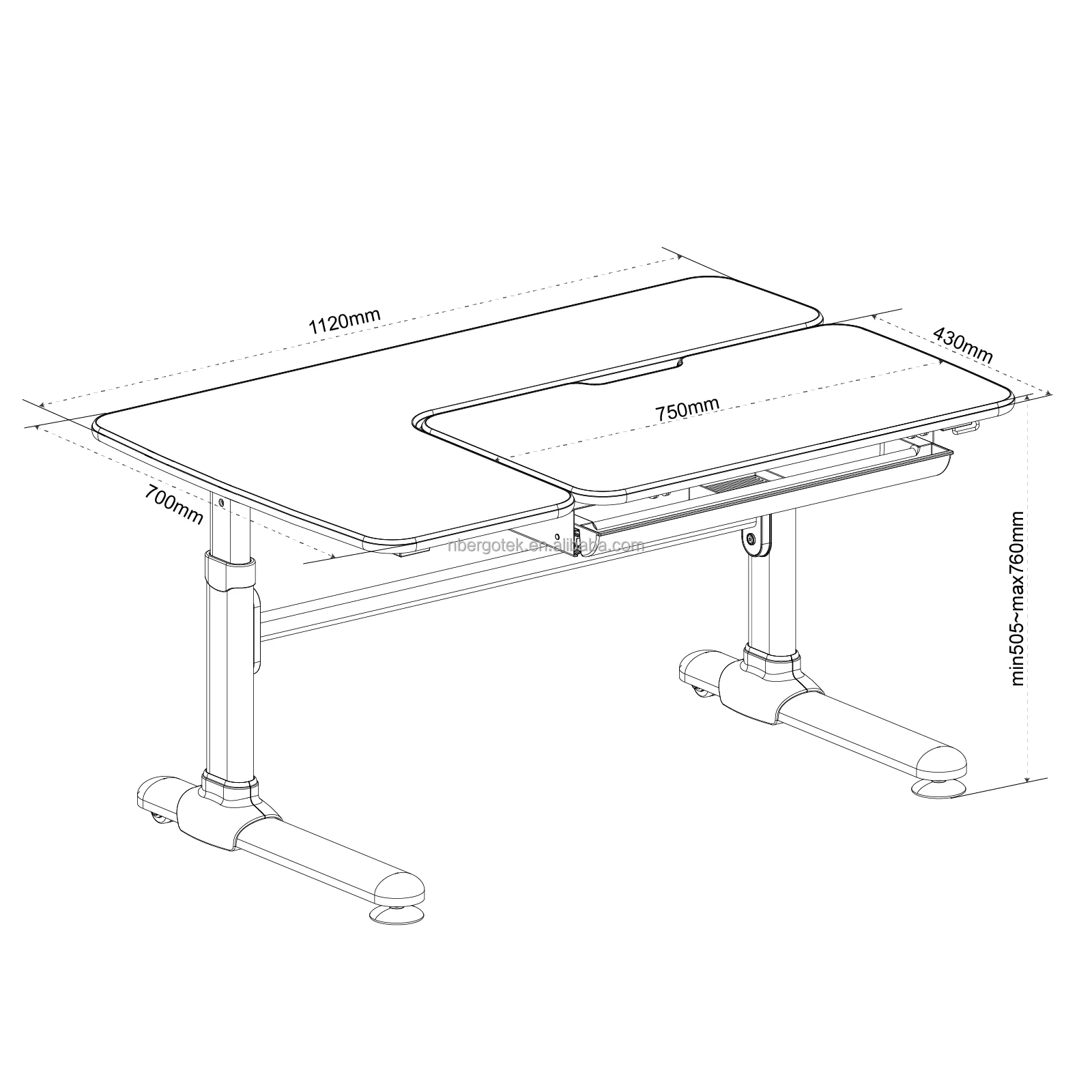 Wholesale Ergonomic Bedroom Home Children Student Height Adjustable