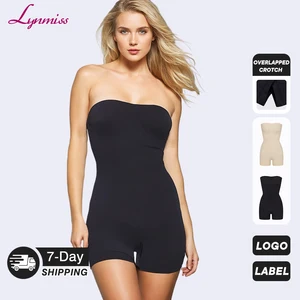 Strapless  Bodysuit Firm Tummy Control Compression Summer Fabric Butt Lifter Shapers Customizable  Shapewear for Women