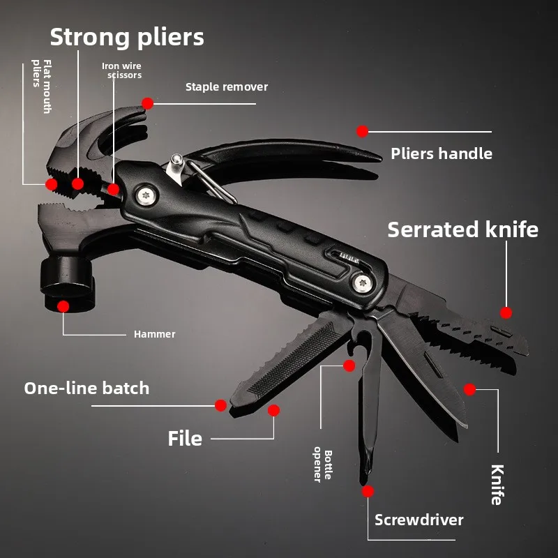 Hot Selling Men's Gift Hammer Multi Tool Mini Universal Multitool Hammer