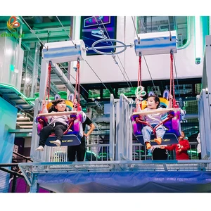 Hot Sale Factory Direct High Altitude Intelligent Sliding Chair Thrilling Trailer Flying Chair Equipment for Indoor Playground