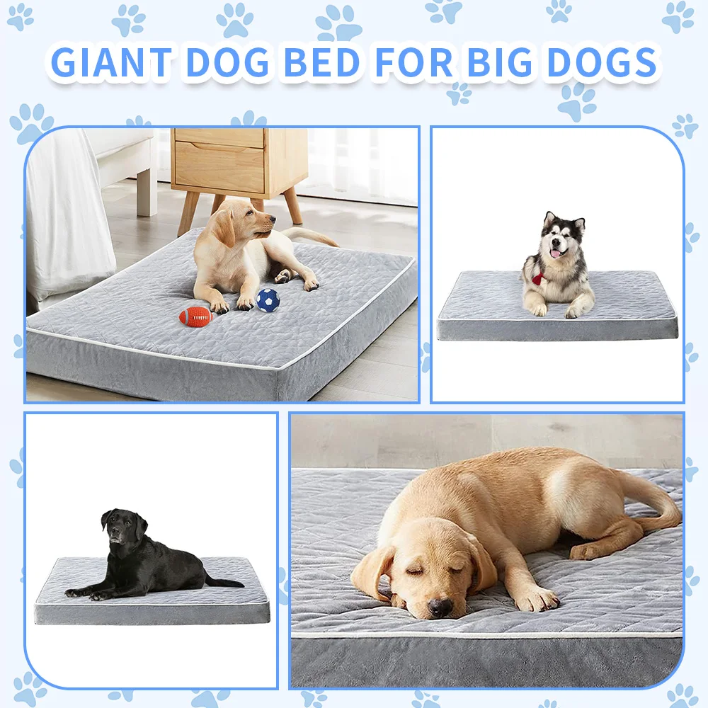 Wholesale waterproof washable heavy duty extra large big xl xxl orthopedic memory foam pet dog bed for large dogs supplier