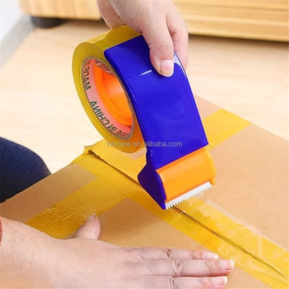  Sealing Packer Tape Dispenser Packaging Parcel 60mm Width  Roller Cutter Holder Tape Dispenser Refill Rolls Clear : Office Products