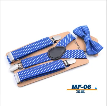Boys Adjustable Elastic Suspenders And Bow Tie suspenders for kids