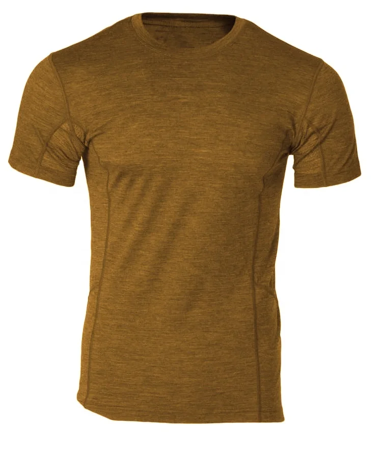 High Quality Super Soft Men Custom Base Layer Tee Merino Wool Thermal Underwear for Men