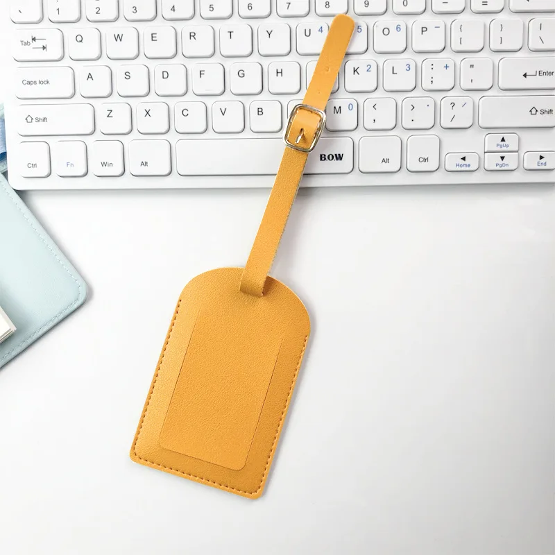 Wholesale Travel Luggage Tag Suitcase Tag Customized Pu Leather Luggage