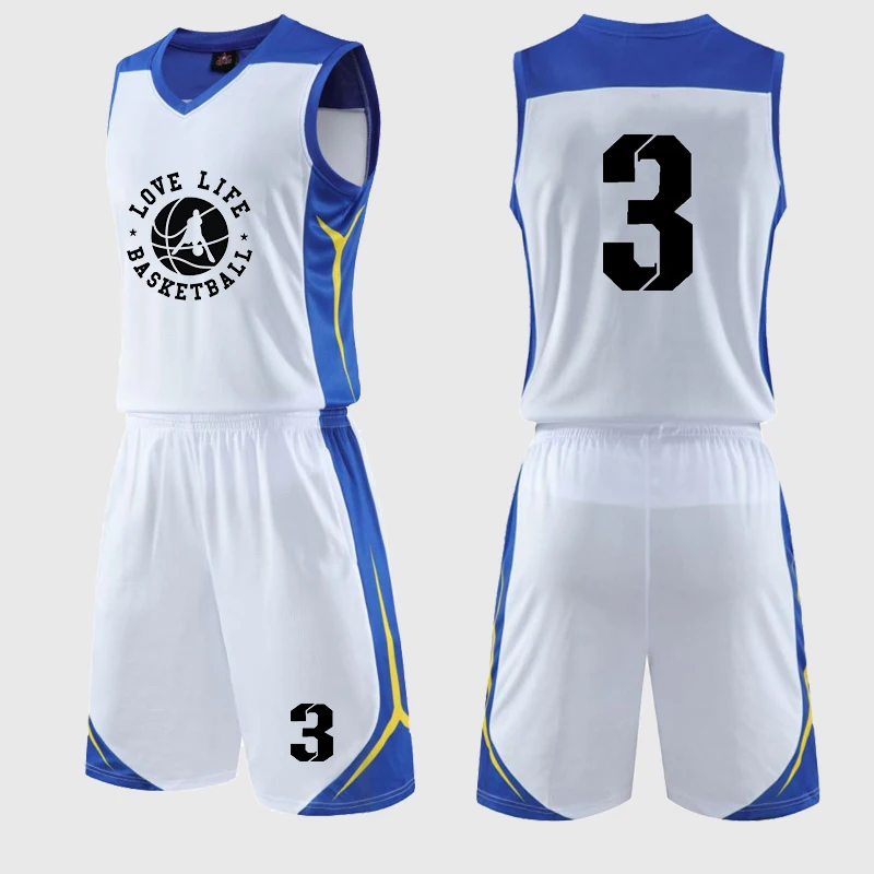 Универсальная полосатая баскетбольная форма сублимационная удобная Баскетбольная
