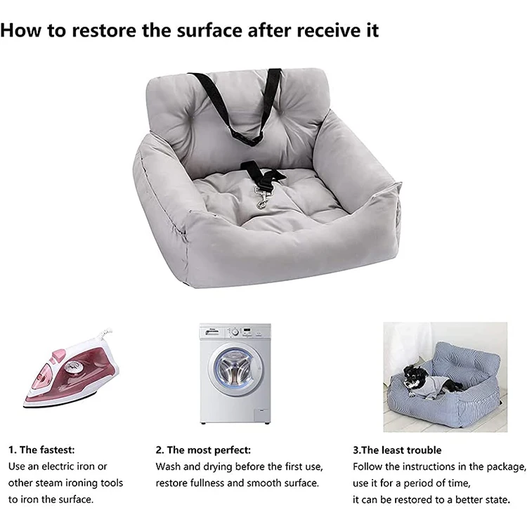 Geerduo Pet Portable Washable Dog Puppy Safety Car Travel Booster Seat