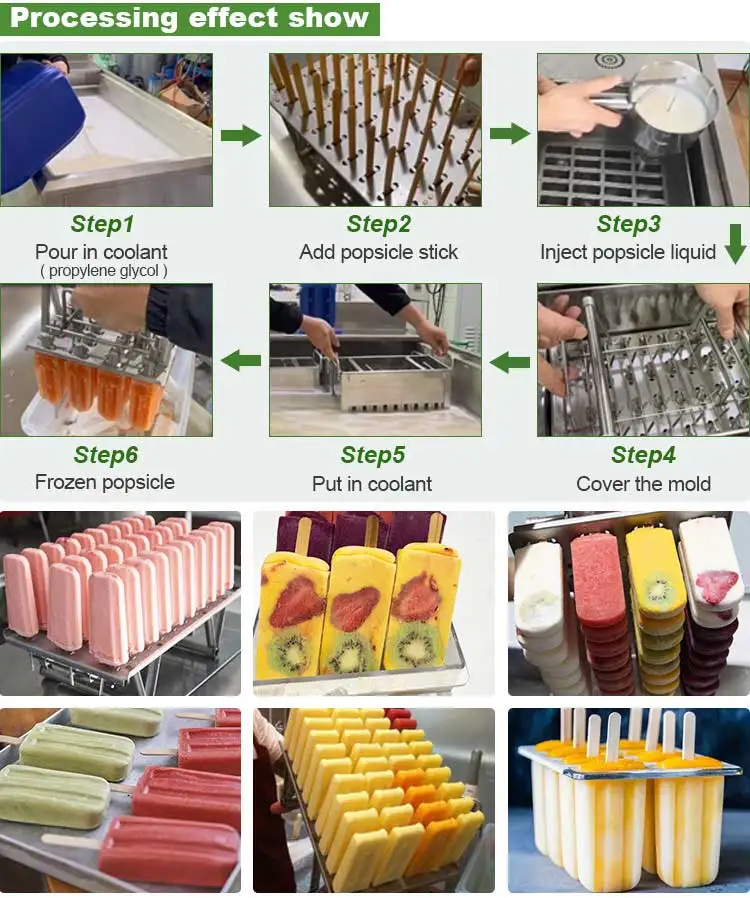 Fully Automatic Ce Approve Portable Stainless Steel Thai Stick Ice Juice Lolly Bar Popsicle Make Machine Equipment