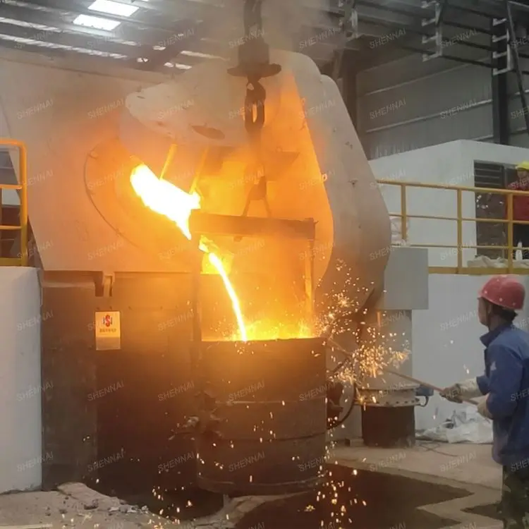 3 Ton Medium Frequency Power Supply Heating Scrap Metal Induction Melt Furnace of Steel Iron