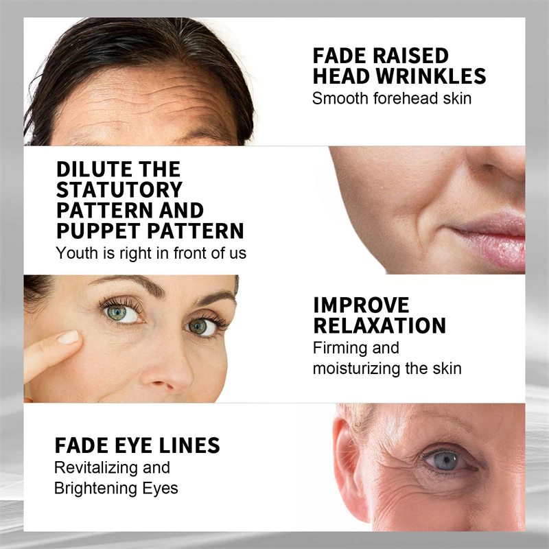 Jaysuing 50ml Firming Skin Cream Interfrontal Stria Eyeprint Nasolabial Fold Neck Lines Improving Face Moisturizing Cream
