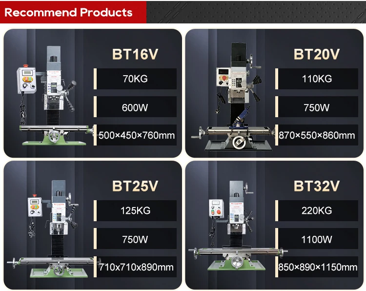 Mini Drilling Milling Machine BT16 - Versatile & Affordable