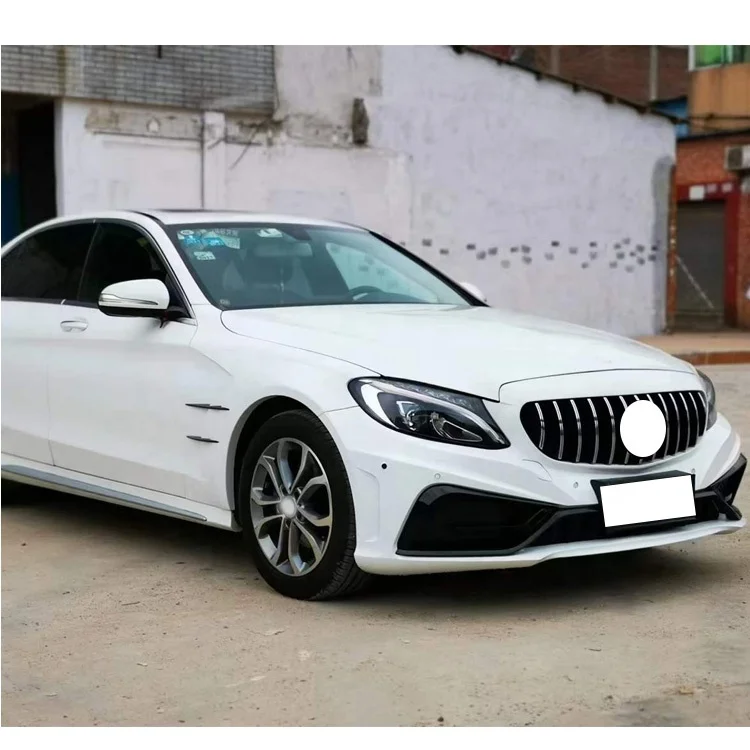New BORAN Widebody Carlsson Style Front/Rear Bumper Diffuser Tail Exhaust Bolt-On Body Kit for Mercedes-Benz C-Class W205