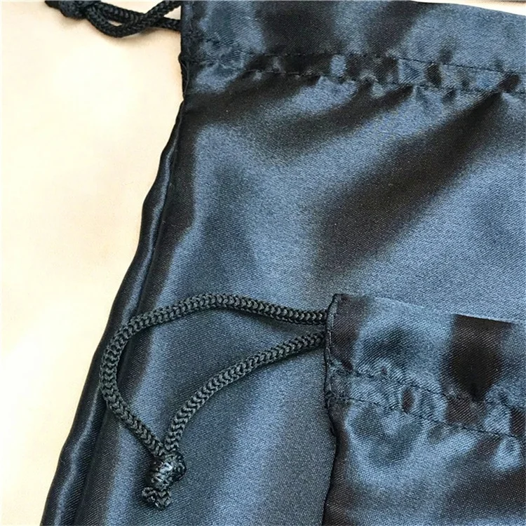 Custom Silk Dust Bag Large Black Satin Dust Bags For Handbags Luxury Dust Collector Filter Bag