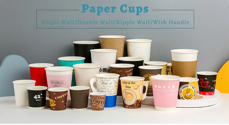 Wholesale Custom Print Logo Disposable Biodegradable 6oz 12oz Single ...