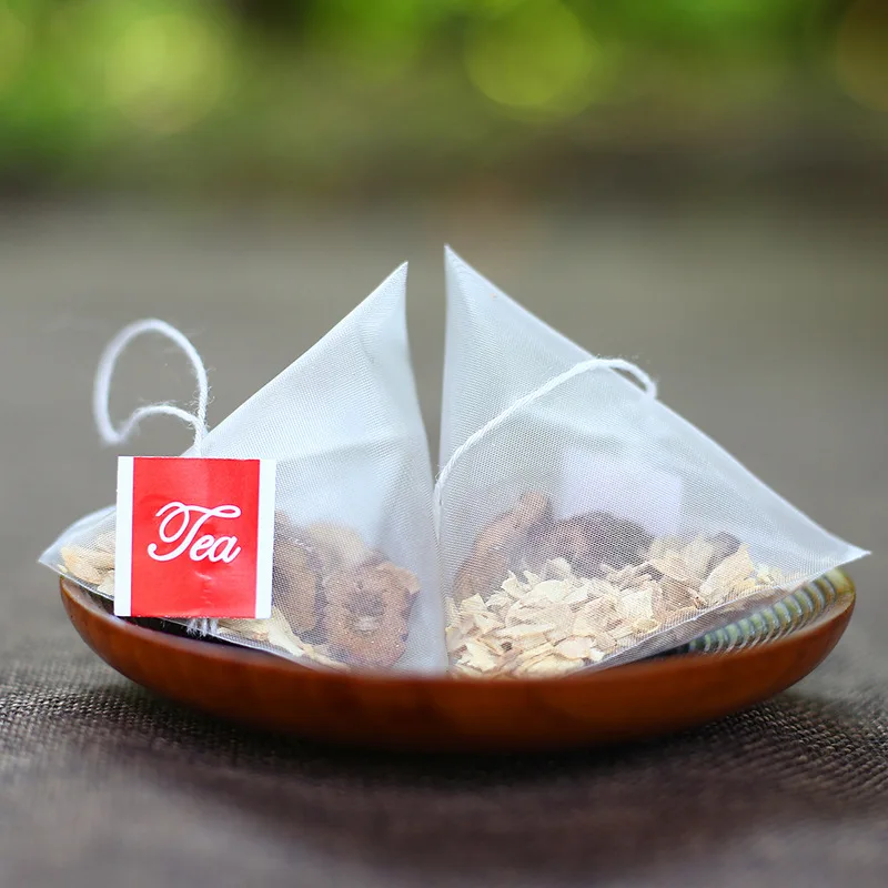 T00 Customized Triangle Bag Chinese Herb Bulk Mixed Tea Bag Dried Fruit Flower Tea Packaging Flavor Tea Triangle Bag