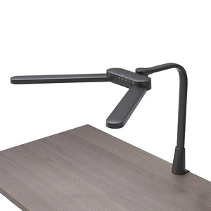 3 Lights Mode LED Desk Lamp with Clamp Eye-Caring Touch Dimmable Clip on Lights with Gesture Control for Work and Study